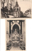 BONSECOURS : Le Choeur De La Basilique Vu De La Route De Condé + Intérieur De La Basilique ( 2 Cartes ). - Péruwelz