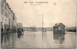 75013 PARIS - Vue Du Quai De La Gare Sous Les Eaux  - Distrito: 13