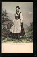 AK Junge Frau Aus Achenthal In Vorarlberger Tracht  - Non Classés