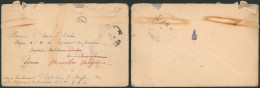 Lettre En S.M. Obl P.M.B. (1916) > Hopital Militaire Belge De Bon-secours (Rouen) Redirigé Vers Bruxelles. - Esercito Belga