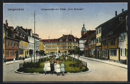 AK Langensalza, Langestrasse Mit Hotel Zum Schwan  - Bad Langensalza