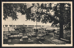 AK Berlin-Wannsee, Restaurant Strandpavillon, Hauptanlegestelle Der Dampfschifffahrtgesellschaft  - Wannsee