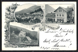 AK Steinhaus A. Semmering, Filiale Schütz, Schutzhaus Auf Dem Stuhleck, Ortsansicht  - Autres & Non Classés