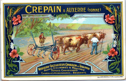 89 AUXERRE - Carte Publicitaire Magasin CREPAIN. - Auxerre