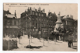 BORDEAUX * GIRONDE * INAUGURATION MONUMENT GAMBETTA * Colonne Morice - Bordeaux