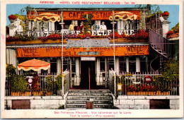 37 AMBOISE - Hotel Restaurant BELLEVUE, (carte Couleurs) - Amboise