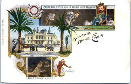 MONACO - Carte Souvenir De Monte Carlo (satirique) - Otros & Sin Clasificación