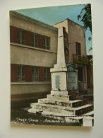 COMUNE DI POGGIO PICENZE  MONUMENTO AI CADUTI  (AQ)   L'AQUILA  VIAGGIATA  COME DA FOTO ACQUERELLATA PERFETTA - War Memorials