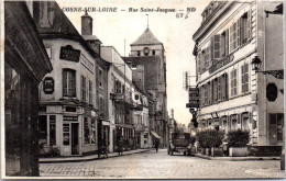58 COSNE SUR LOIRE - La Rue Saint Jacques.  - Cosne Cours Sur Loire