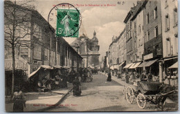 54 NANCY - Vue Sur L'eglise Saint Sebastien & Le Marche. - Nancy