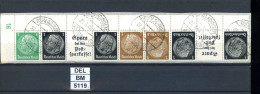 DEL-BM5119, Deutsches Reich,  Zusammendrucke Hindenburg, O, EG-Str. 3, OR - Zusammendrucke