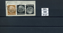 DEL-BM5127, Deutsches Reich,  Zusammendrucke Hindenburg, O, WK 45 - Zusammendrucke