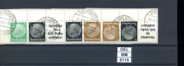 DEL-BM5115, Deutsches Reich,  Zusammendrucke Hindenburg, O, EG-Str. 3, OR - Zusammendrucke