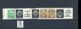 DEL-BM5117, Deutsches Reich,  Zusammendrucke Hindenburg, O, EG-Str. 3, SR - Zusammendrucke