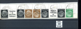 DEL-BM5100, Deutsches Reich,  Zusammendrucke Hindenburg, O, EG-Str. 2 / W 92 , OR - Zusammendrucke