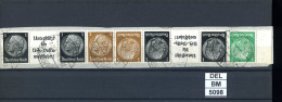 DEL-BM5098, Deutsches Reich,  Zusammendrucke Hindenburg, O, EG-Str. 2 / W 92 , SR - Zusammendrucke