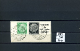 DEL-BM5044, Deutsches Reich,  Zusammendrucke Hindenburg, O, W90, UR - Se-Tenant