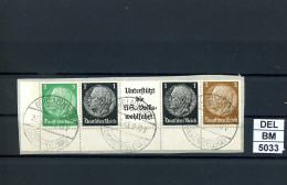 DEL-BM5033, Deutsches Reich,  Zusammendrucke Hindenburg, O, EG-Str. 2, UR - Zusammendrucke