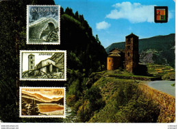 Valls D'Andorra ANDORRE VOIR TIMBRE Canillo Eglise Romane San Juan De Casselles N°4721 En 1972 Comercial Escudo De Oro - Andorra