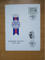 Vierdaagse Voettocht Van De IJzer  1980 Kaart Nr 9 - Documenti Commemorativi