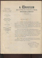 ARCHITECTE A. GROUSSIN, MONTFORT-L'AMAURY (YVELINES) - COURRIER PUBLICITAIRE - Altri & Non Classificati