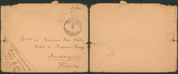 Lettre En S.M. Obl P.M.B. (1916) > Hotel Du Chapeau Rouge à Dunkerke çàd Mme La Baronne Wahis. - Armée Belge