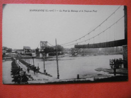 MARMANDE  ( 13 ) Le Pont De Bateaux Et Le Nouveau PONT - Marmande