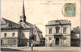 49 FONTEVRAULT - L'eglise Et La Mairie. - Autres & Non Classés