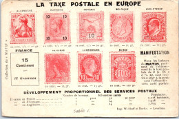 THEMES -POSTE - La Taxe Postale En Europe. - Briefmarken (Abbildungen)