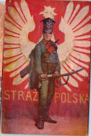 POLOGNE - Carte Patriotique STRAZ POLSKA  - Pologne