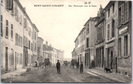 54 PONT SAINT VINCENT - Rue Nationale Vers La Gare. - Autres & Non Classés