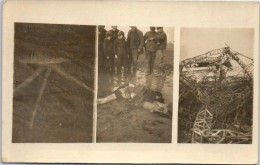 55 REVIGNY - CARTE PHOTO - Reste D'un Zeppelin Abattu Fev 1916 - Revigny Sur Ornain