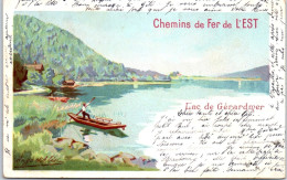 88 GERARDMER - Carte Souvenir Chemins De Fer, Le Lac  - Gerardmer