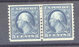 USA  :  Yv  171 L  *  Paire Dentelée 10 Verticalement - Unused Stamps