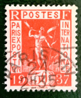 1936 FRANCE N 325 - PARIS EXPOSITION INTERNATIONALE 1937 - OBLITERE - Usati