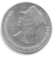 50 Zloty (Ni)1981 Gen.Broni Wladyslaw Sikorski 1881-1943 - Pologne