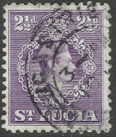 St Lucia. 1938-48 KGVI. 2½d Used. SG 132b. M5069 - St.Lucia (...-1978)