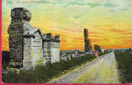 ROMA - VIA APPIA - FORMATO PICCOLO - EDIZIONE ORIGINALE SOUVENIR POST CARD NEW YORK - NUOVA - Andere Monumente & Gebäude