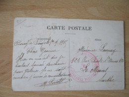 BOURG DE PEAGE HOPITAL TEMPORAIRE 28   FRANCHISE POSTALE GUERRE 14.18 - Guerra De 1914-18