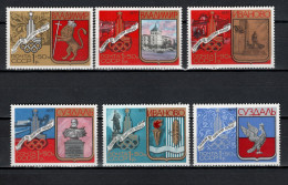 USSR Russia 1977 Olympic Games Moscow, Golden Ring Towns Set Of 6 MNH - Estate 1980: Mosca