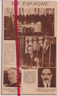 Espagne - Démission Du Cabinet Général Berenguer - Orig. Knipsel Coupure Tijdschrift Magazine - 1931 - Ohne Zuordnung