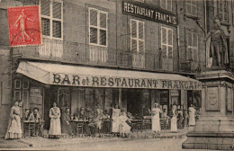 N°2587 W -cpa Bar Restaurant Français à Clermont Ferrand - Cafés