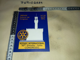 MX00255 FIRENZE 1973 TIMBRO ANNULLO CONGRESSO 187° DISTRETTO ROTARY INTERNAZIONALE - 1971-80: Storia Postale