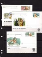 Russie - (2003-2004) - 3  Entiers Postaux - Acteurs - Cinema - Neufs - Cartas & Documentos