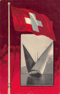 LAC LÉMAN (VD) Barque Du Léman . Drapeau Suisse - Ed. Grand Bazar F. Mack 556 - Sonstige & Ohne Zuordnung