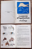 Examen D’équitation Et D’attelage, Illustrations De H.-J. Clauzel---Ligue Régionale De L’Île De France, Sans Date - Animaux