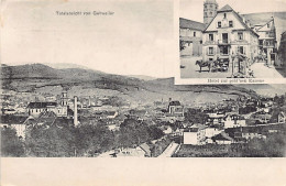 Guebwiller - Vue Générale - Hôtel Aux Canons D'or (zur Gold'nen Kanone) Ed. A. Schwalb Atelier F. Photographie - Guebwiller