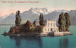 CLARENS (VD) Ile De Salagnon Et La Dent Du Midi - Ed. Photoglob 2265 - Autres & Non Classés