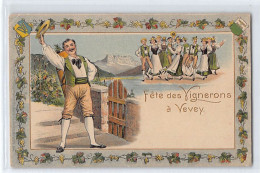 VEVEY (VD) Fête Des Vignerons - CARTE GAUFRÉE - Ed. H. Guggenheim  - Vevey
