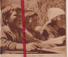 élèves Kalmouks Mongols &  Kirghizes - Orig. Knipsel Coupure Tijdschrift Magazine - 1931 - Non Classés